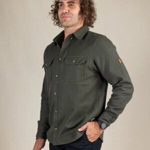 LIVSN Benchmark Field Flannel - Olive - Large
